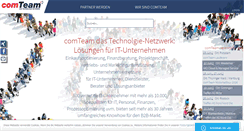 Desktop Screenshot of comteam.de